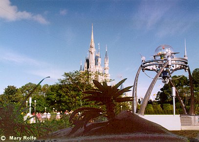 Tomorrowland and Cinderella's Castle