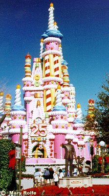 Castle with Walt & Mickey Statue